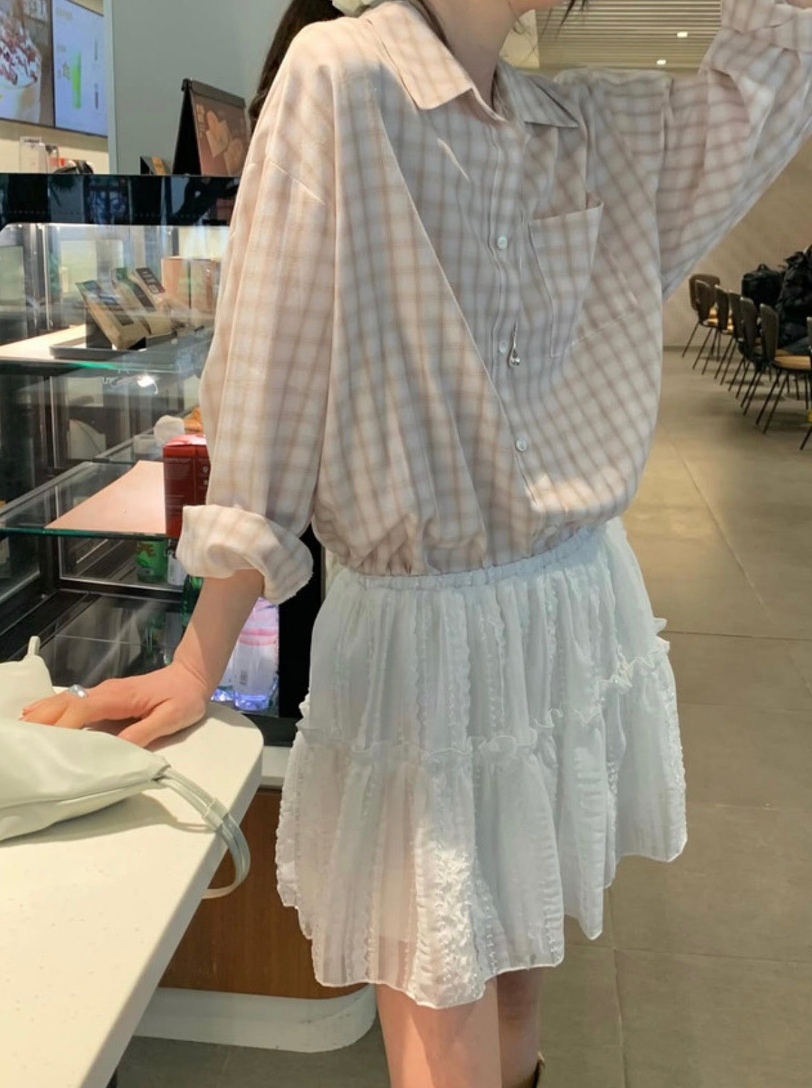 * Soft Oversized Plaid Shirt