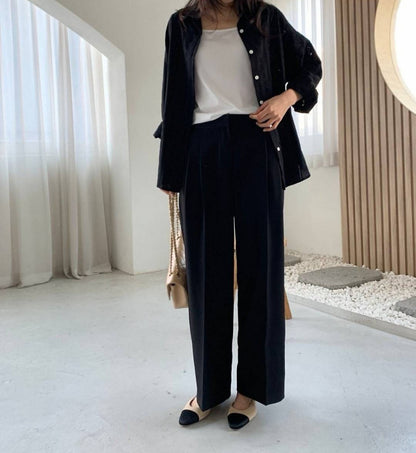 Valen Pintuck Straight Slacks(~10/31)