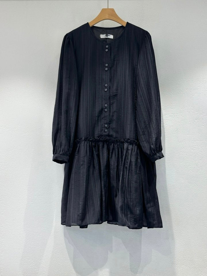 * Luna Frill Shirred Dress