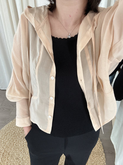Tencel Hood Blouse