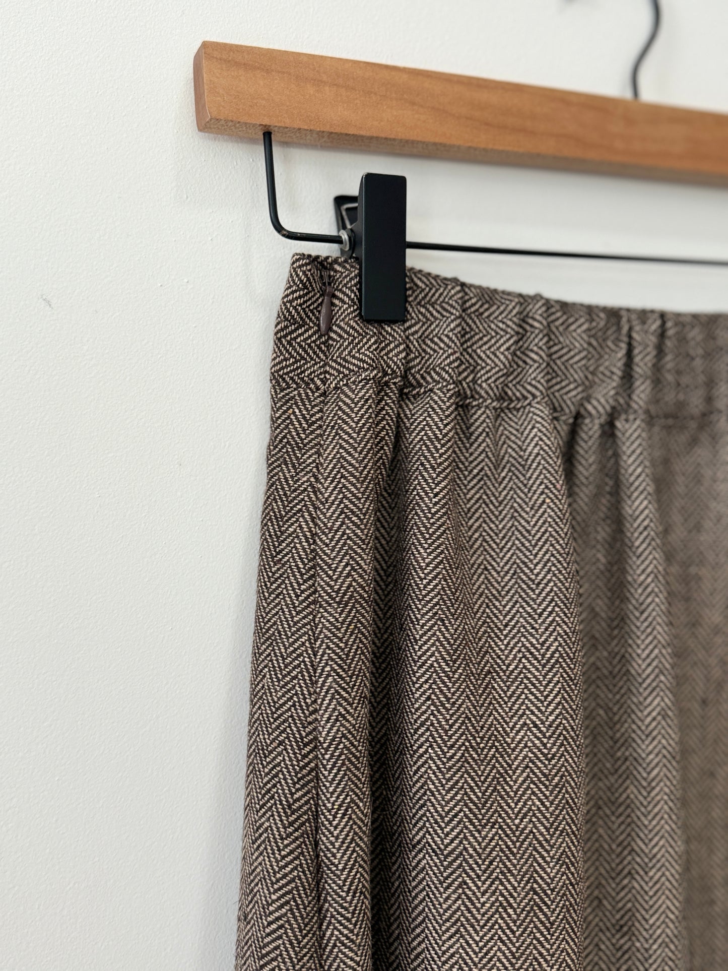 Herringbon Pleats Skirt