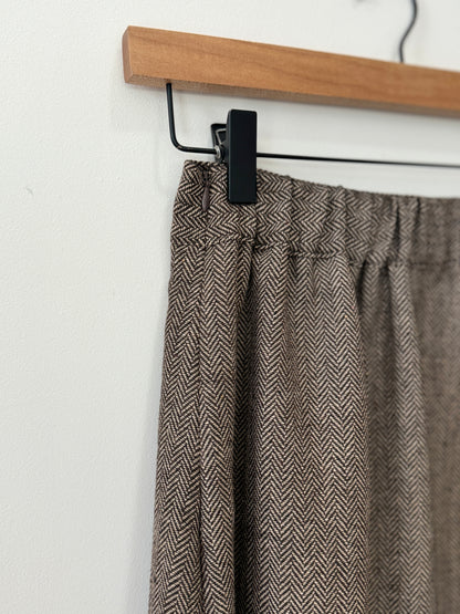 Herringbon Pleats Skirt