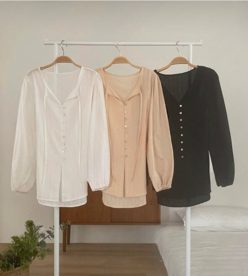 *Feminine Frill Blouse & Skirt Set