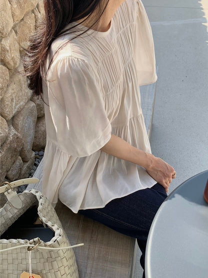 Cozy Shirring Blouse