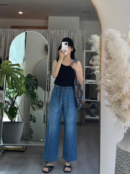 Banding Wide Denim - AdoreMeU