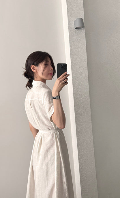 * Linen Pocket Dress