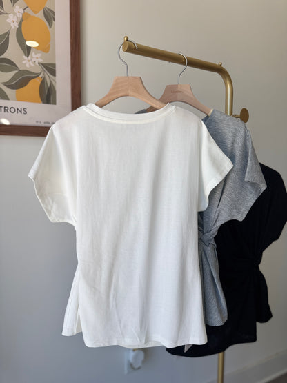 Twist Hem Tee - AdoreMeU