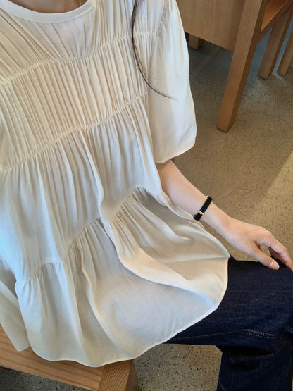 Cozy Shirring Blouse