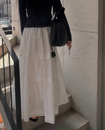 *Tiered Frill Maxi Skirt