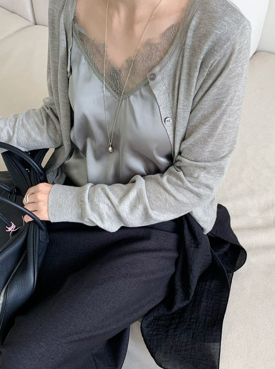 Lace Layered Cardigan(~10/22)
