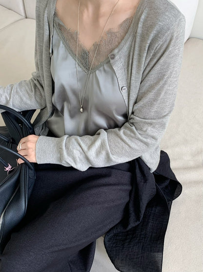Lace Layered Cardigan(~10/22)