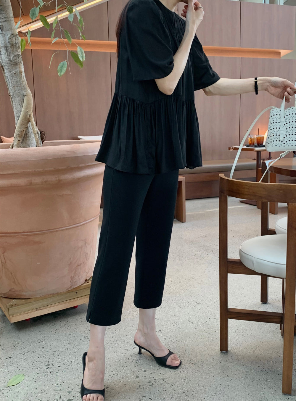 Cozy Shirring Blouse