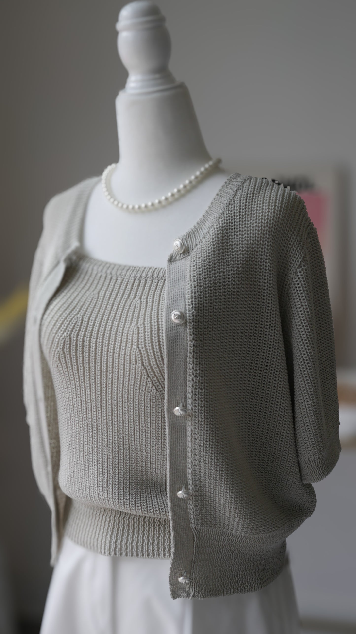 Crop Knit Top Cardigan