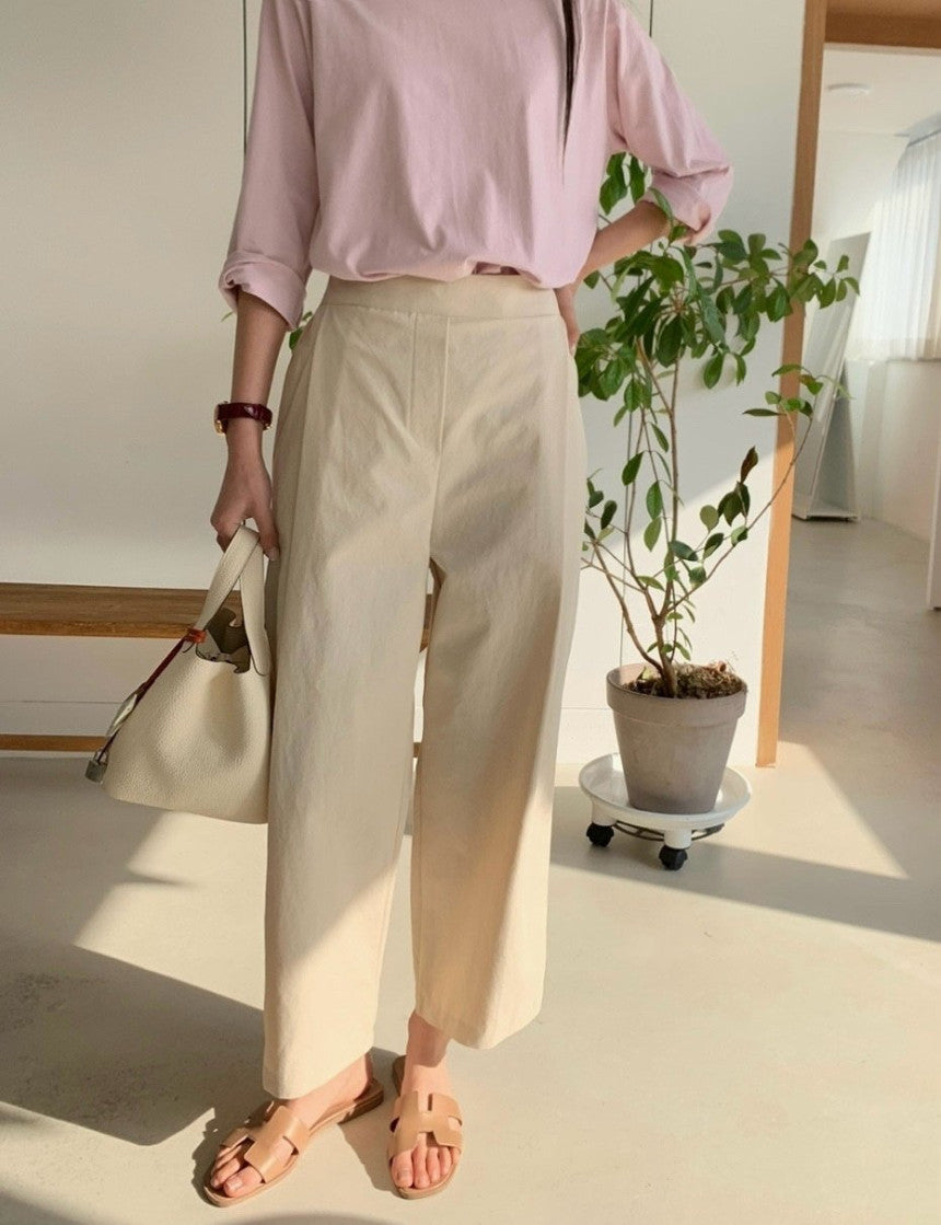 *바이오 핀턱 팬츠