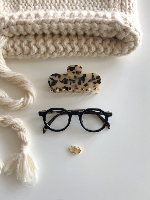 French Leopard Hair Clip