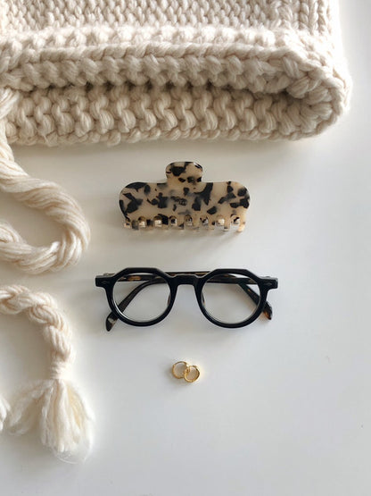French Leopard Hair Clip