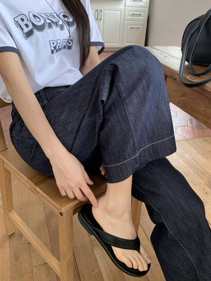 * Non-Fade Raw Denim Jeans
