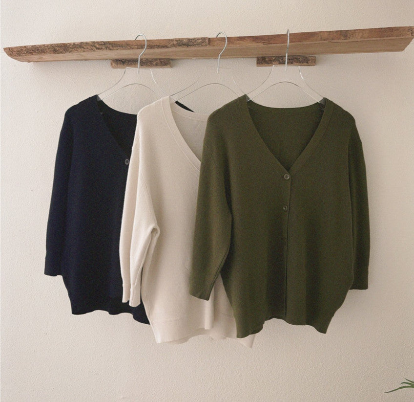 Soft V neck Cardigan (~10/4)