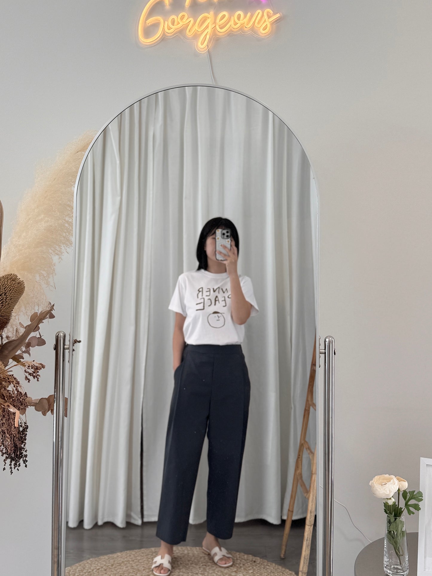 Cotton Cropped Pants