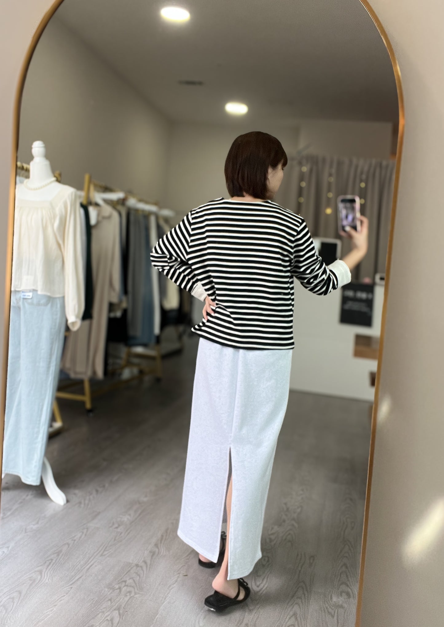 Vely Long Banding Skirt