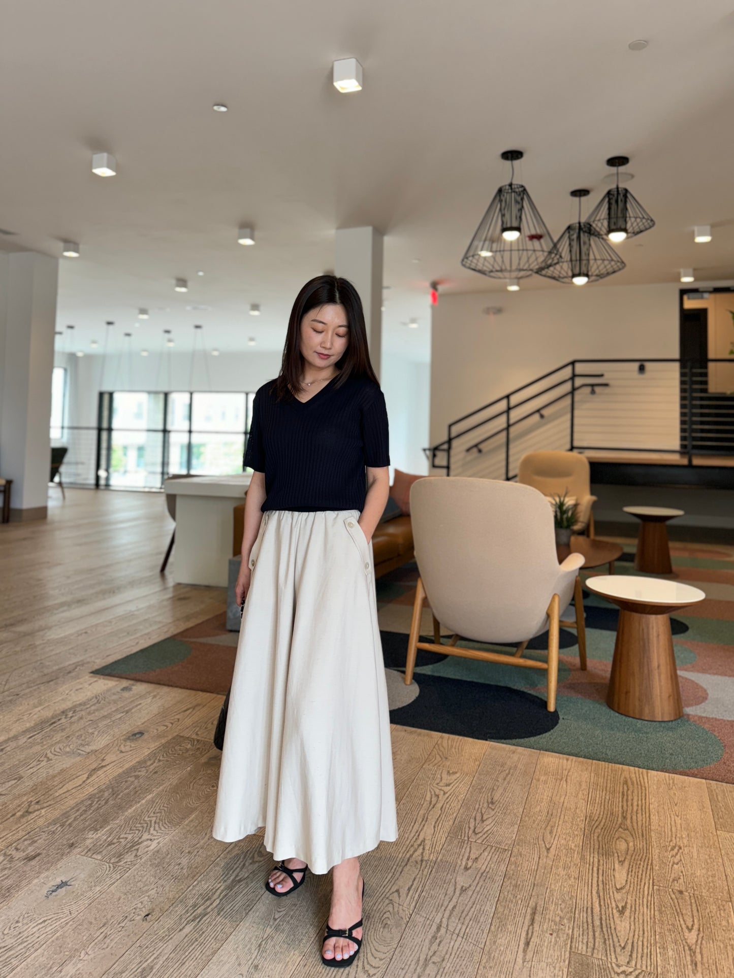 Linen Skirt Pants