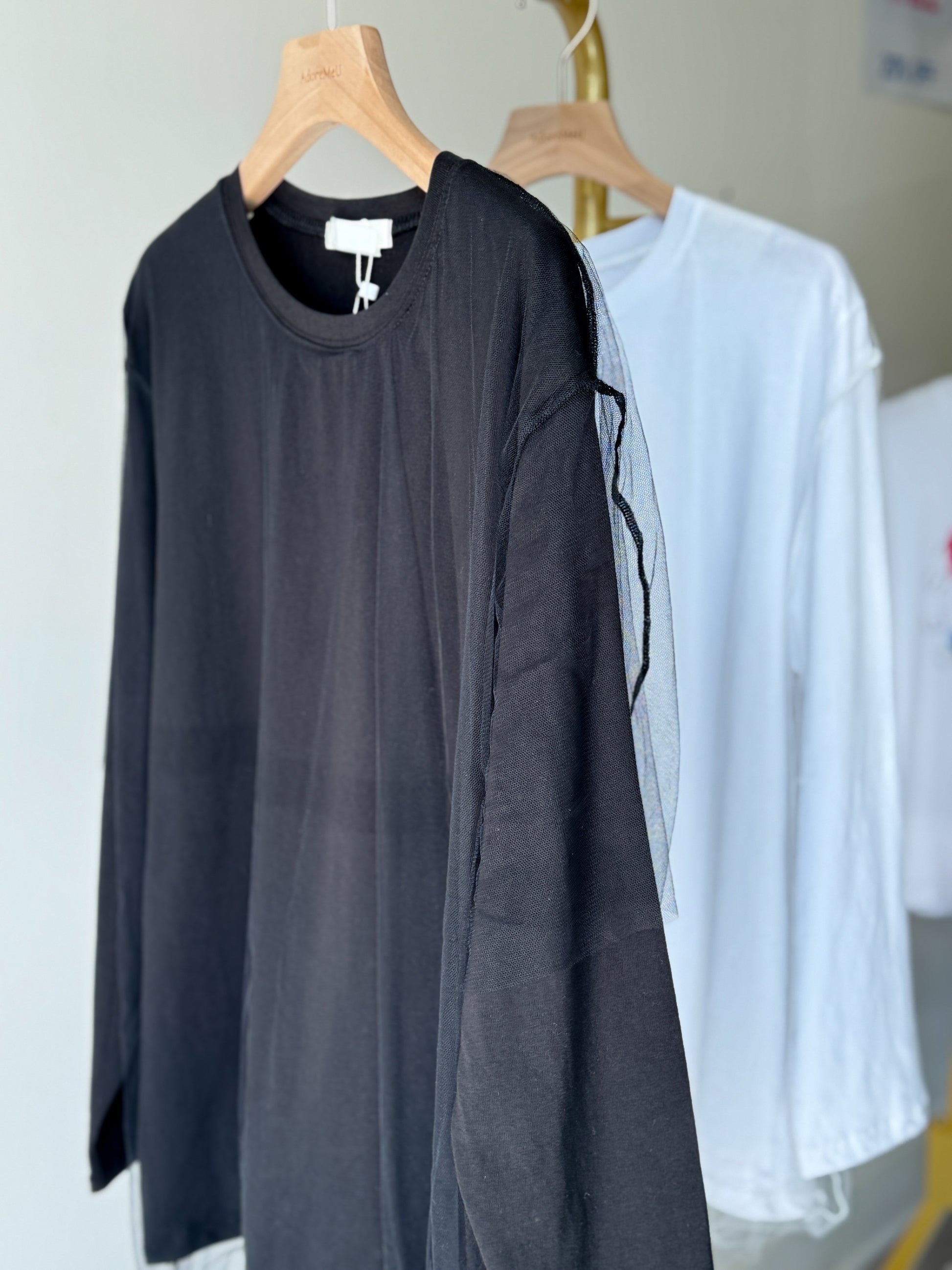 Soft Net Layered Tee - AdoreMeU