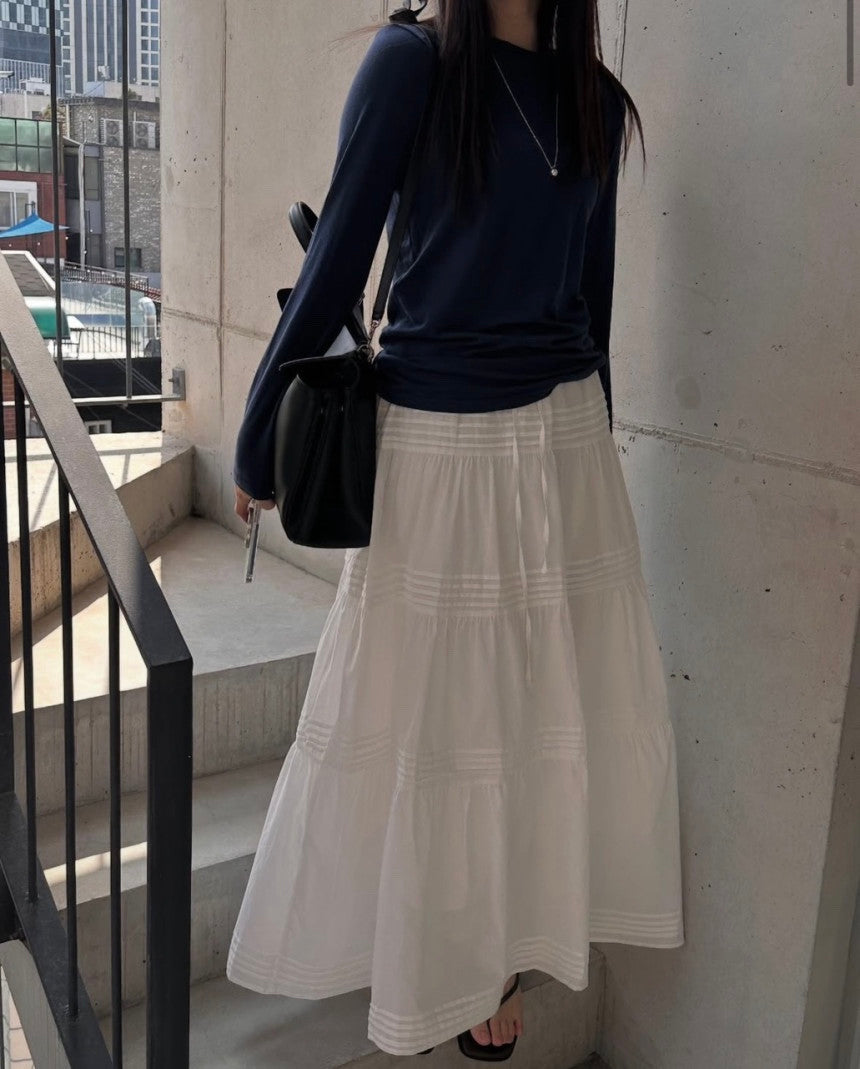 *Tiered Frill Maxi Skirt