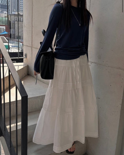 *Tiered Frill Maxi Skirt