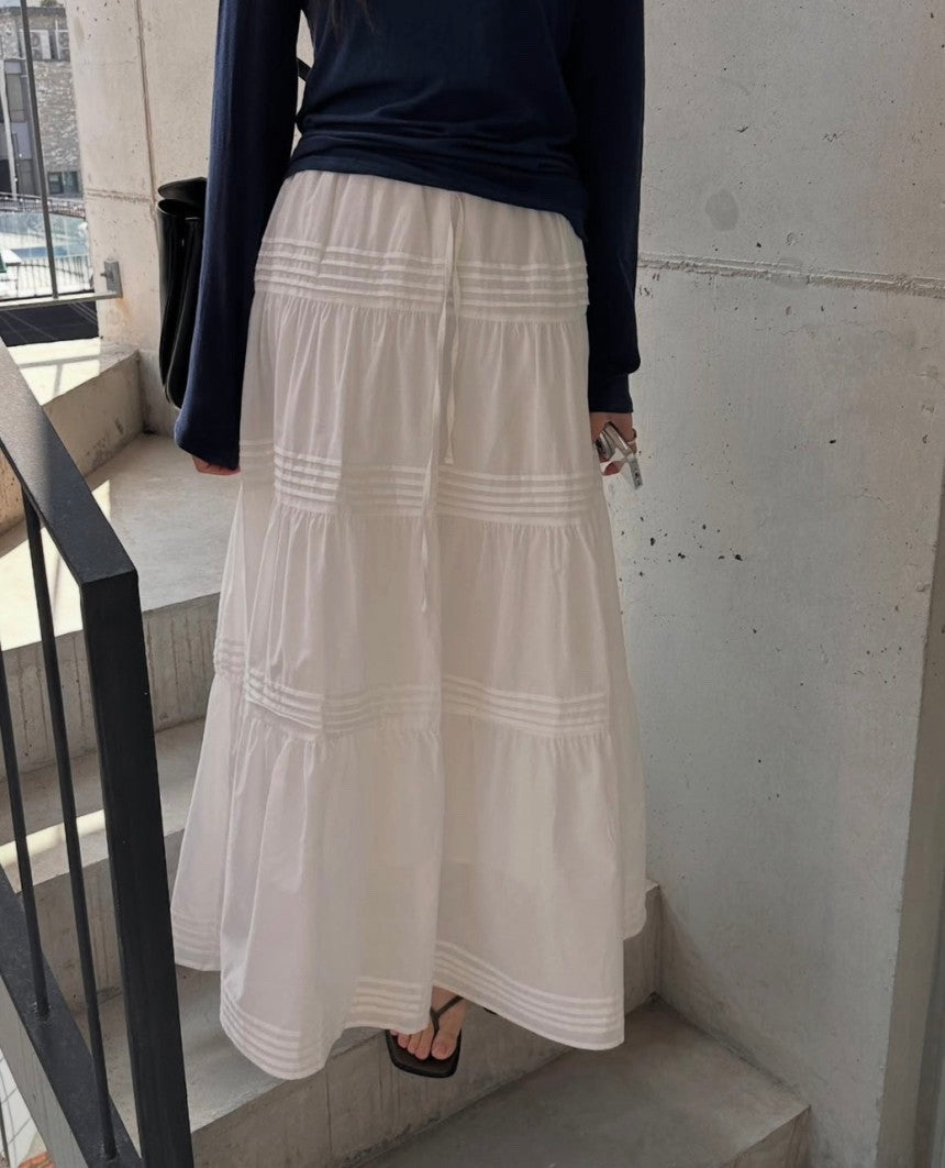 *Tiered Frill Maxi Skirt