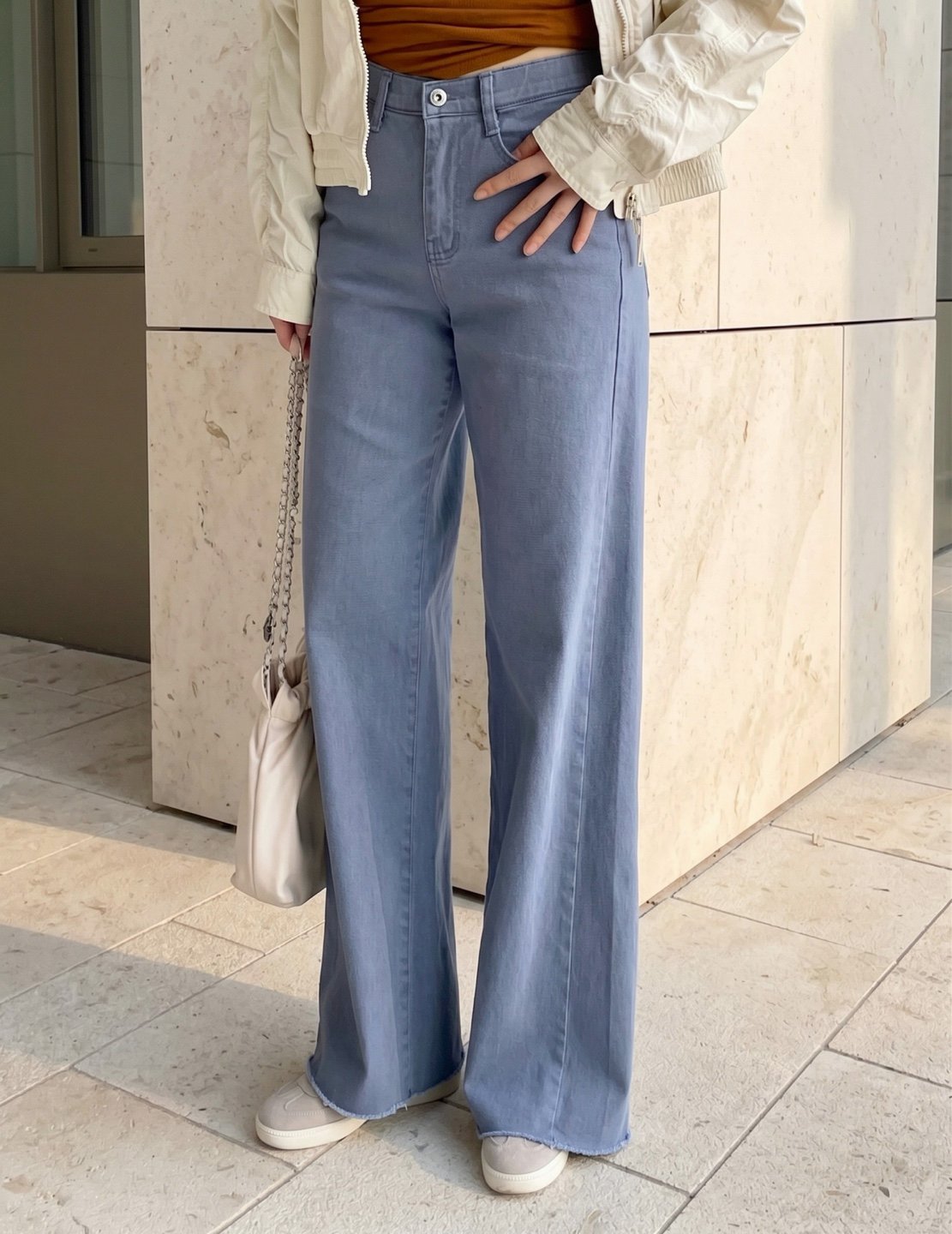 Banding Wide Cotton Pants (~9/5)