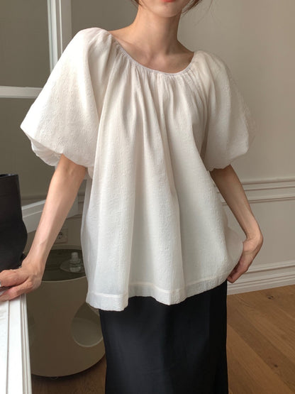 * Floral Ribbon Blouse