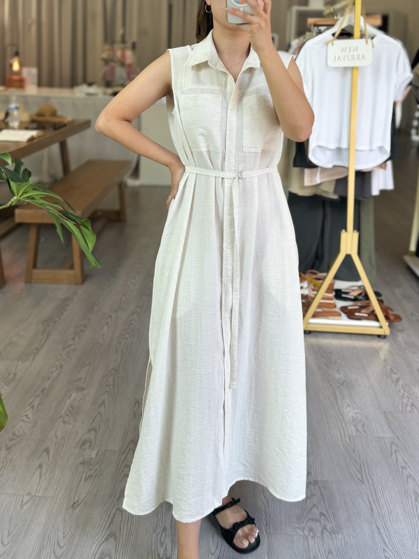 Meta Belt Long Dress