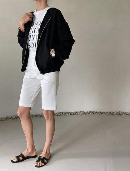 * Slim Fit Bermuda Shorts