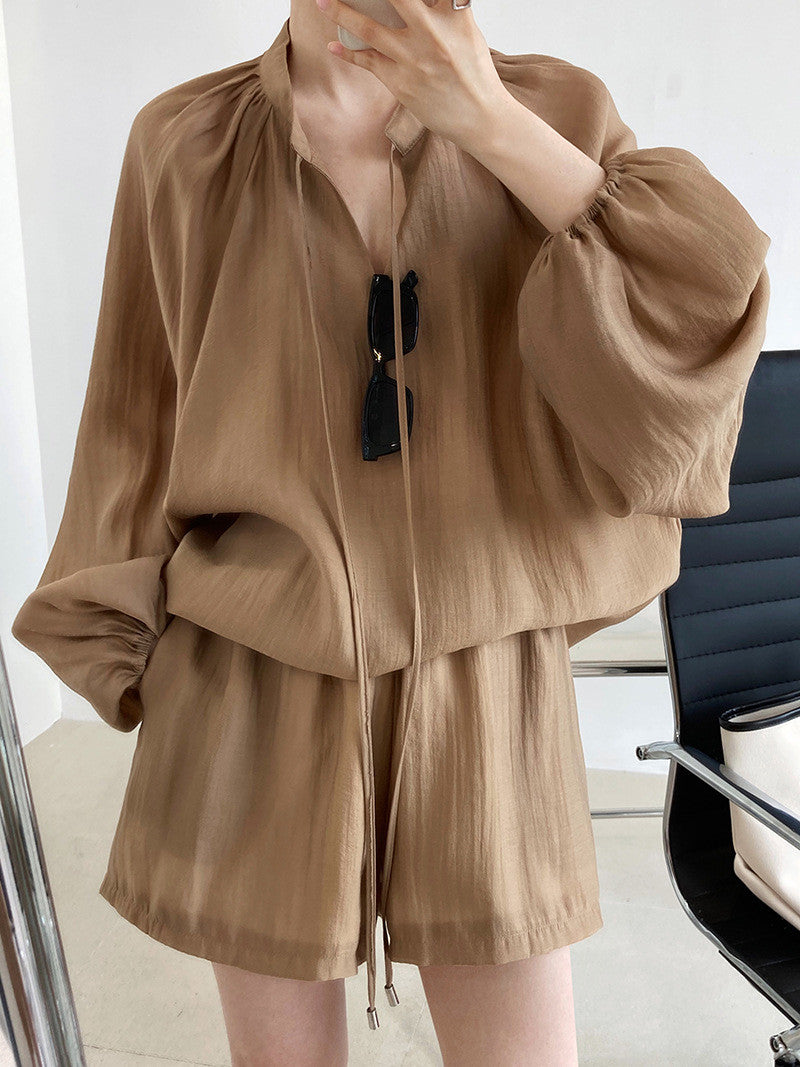 *Daily Blouse & Shorts Set