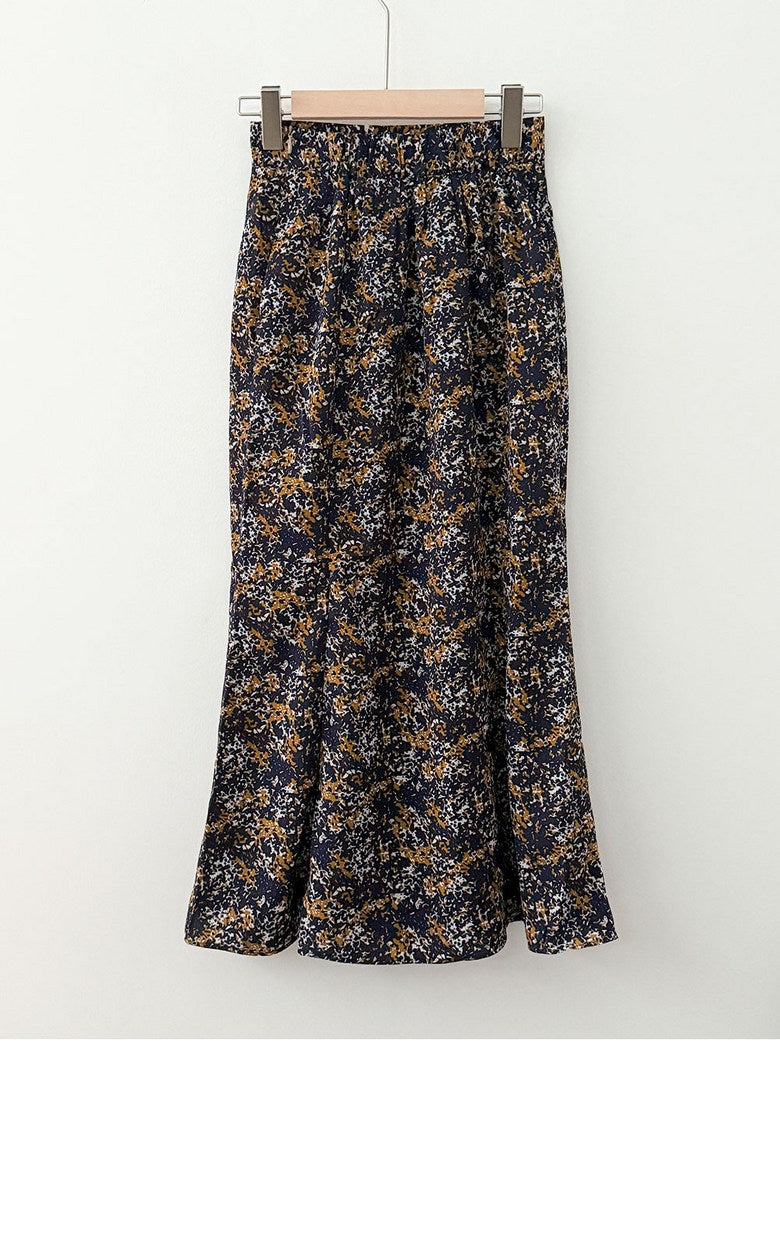 *Atreo Polka Dot Back-Banding Mermaid Skirt