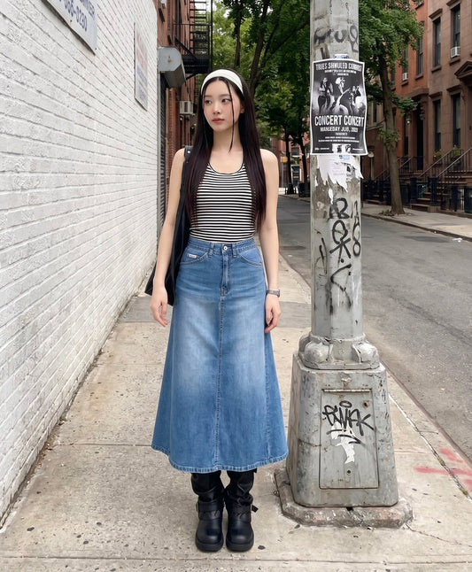 * A-Line Front Pocket Skirt