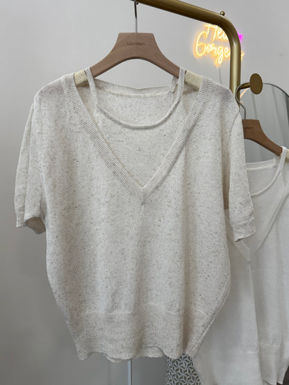 Layered Knit Top (~6/19)