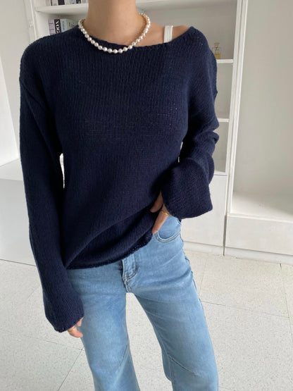 Sweet Boat Neck Knit (~9/5)
