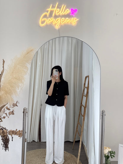 Round Collar Summer Jacket