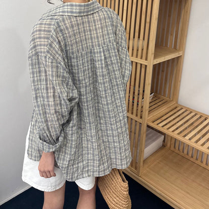 * Daily Oversized Check Shirt