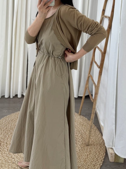 Dress and V neck Cardigan Set(~3/21)