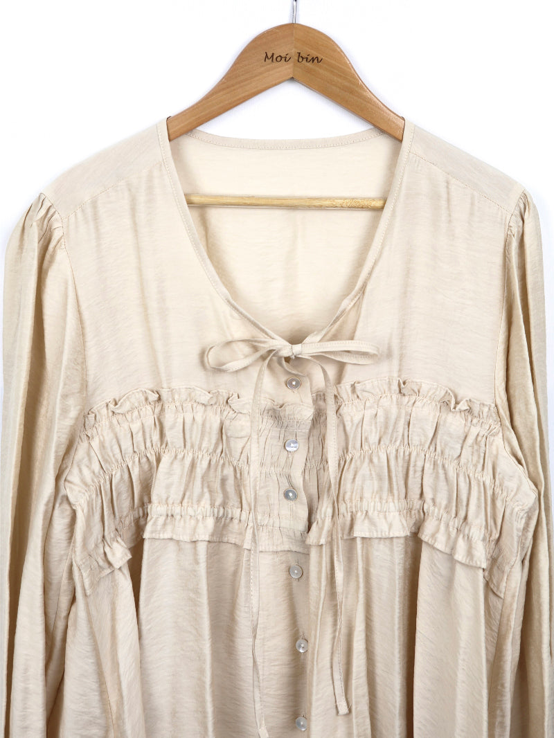 *Shirring Blouse