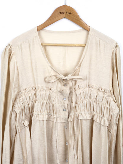 *Shirring Blouse