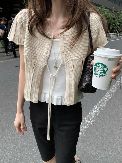 * Mist Half Cardigan
