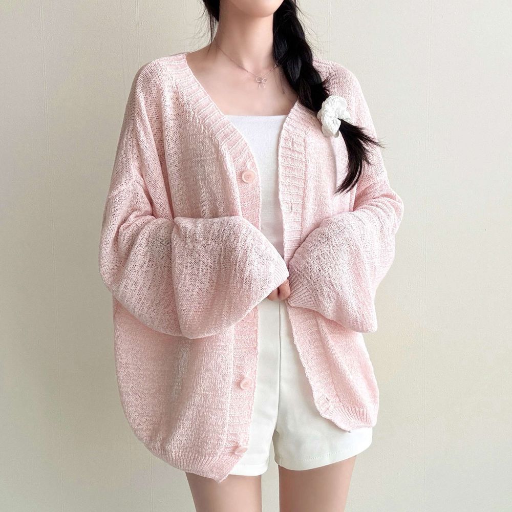 * Loose Summer Knit Cardigan