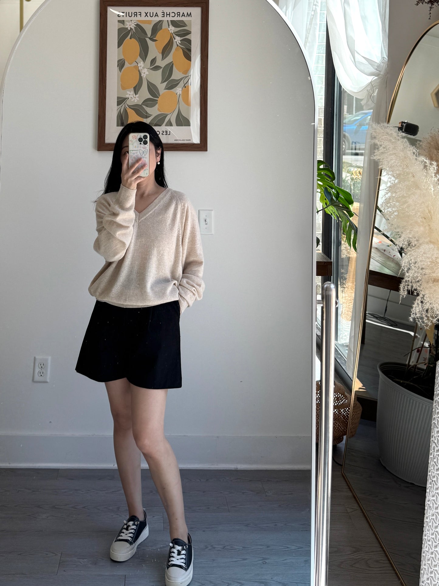 V neck loose fit knit - AdoreMeU