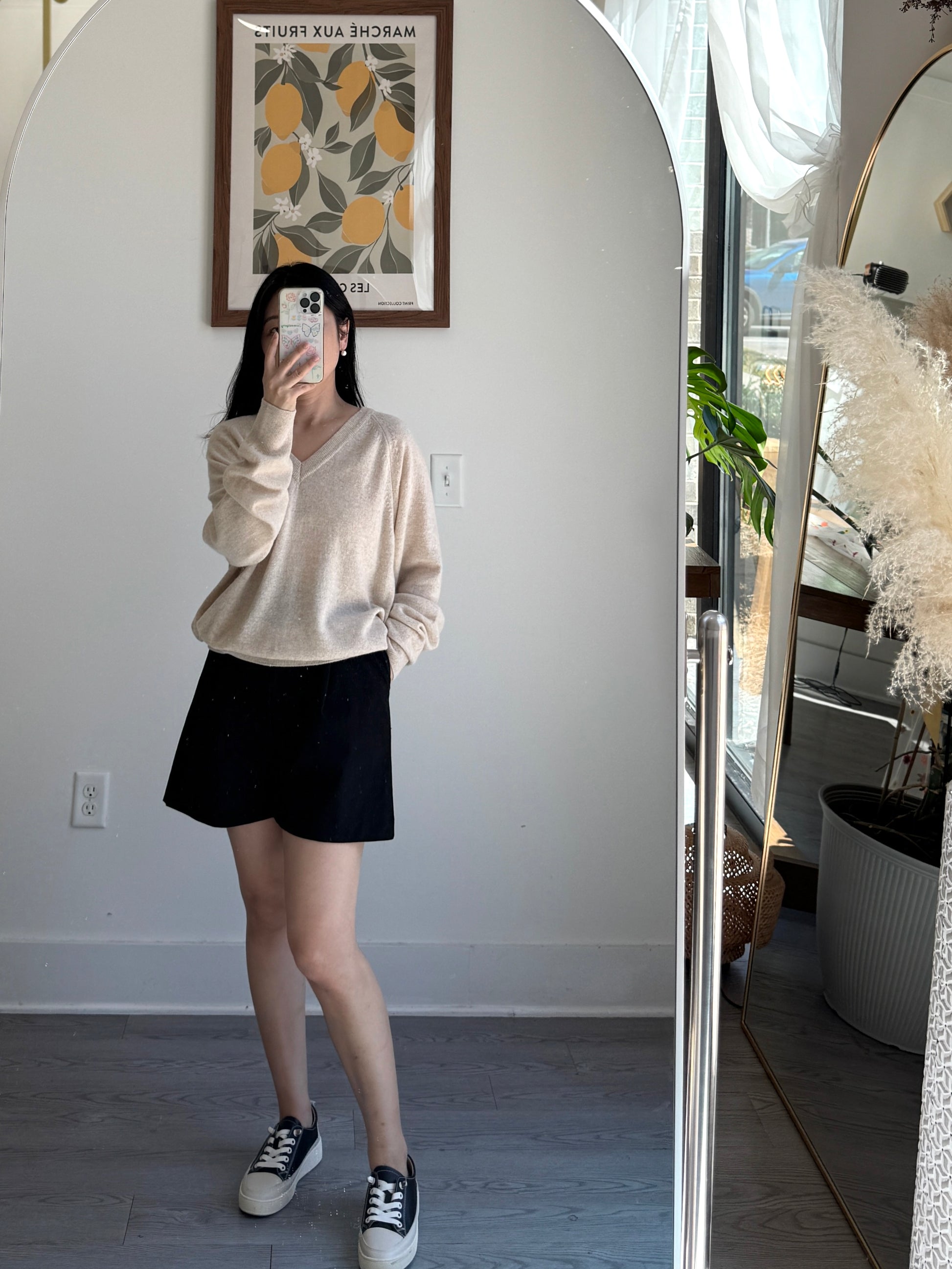 V neck loose fit knit - AdoreMeU