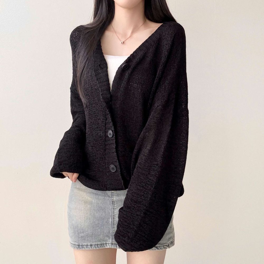* Loose Summer Knit Cardigan