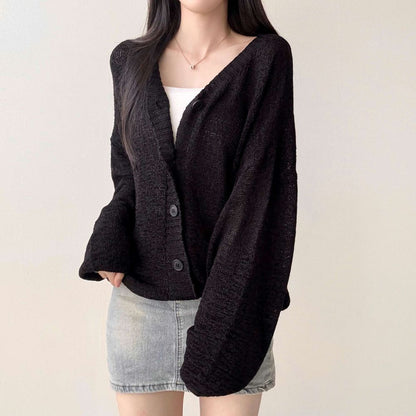 * Loose Summer Knit Cardigan