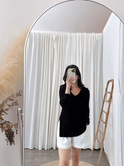 Slit Loose Knit Sweater(~10/18)